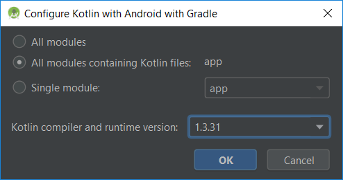 Android Configure Kotlin