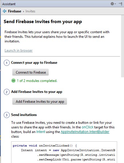 Send Firebase Invites