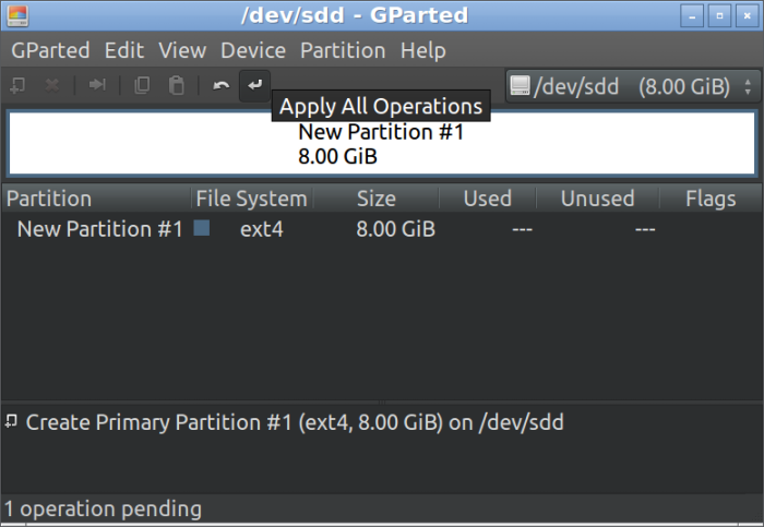 GParted apply all operations