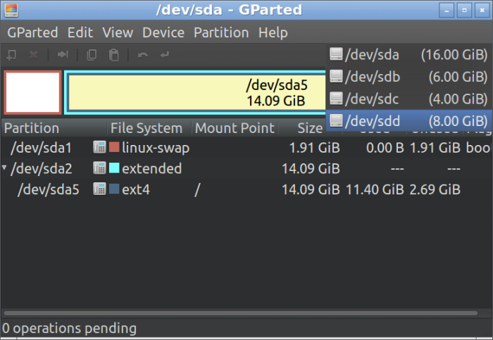 gparted iso zip file