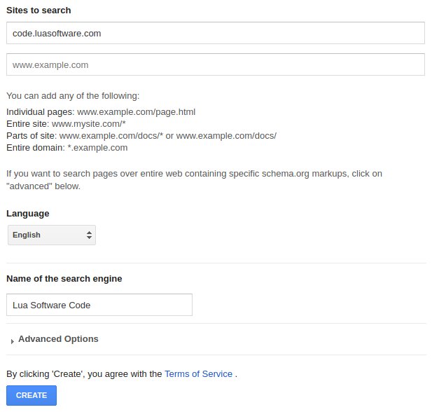 Create Google Custom Search