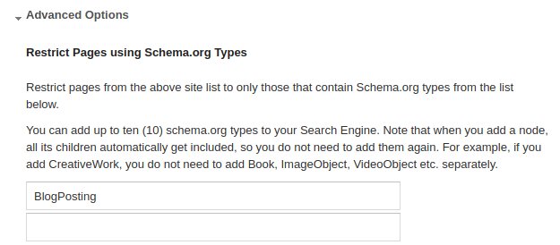 Google Custom Search Schema.org Restriction